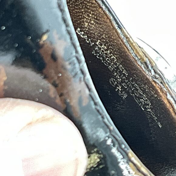 Antonio Melani Shoes Womens 8M Leopard Slingback Peep Toe Low Wedge Heel Slip On - Picture 12 of 13